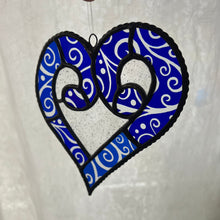 Load image into Gallery viewer, Victorian Swirl Heart Stained Glass Pattern (pdf)