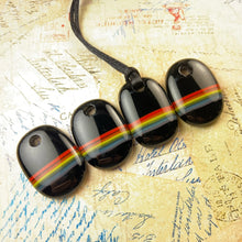 Load image into Gallery viewer, Rainbow Pendant on Black