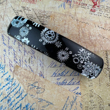 Load image into Gallery viewer, Silver Steampunk Dichroic Barrette