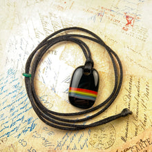 Load image into Gallery viewer, Rainbow Pendant on Black