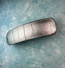 Load image into Gallery viewer, Wintertime Dichroic Glass Barrette