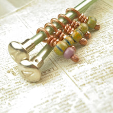 Load image into Gallery viewer, Antique Style Sock Stitch Markers