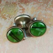 Load image into Gallery viewer, Abstract Forest Green Drawer Knobs