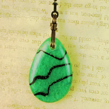 Load image into Gallery viewer, Minty Stripes Fan Pull