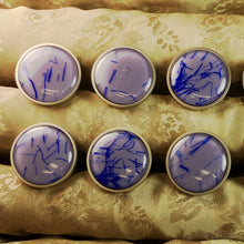 Load image into Gallery viewer, Purple and Blue Glass Drawer Knobs