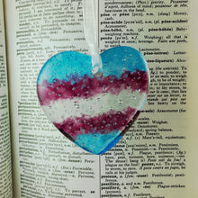 Load image into Gallery viewer, Transgender Heart Suncatcher