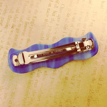 Load image into Gallery viewer, Blue Triskele Barrette