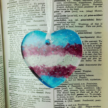 Load image into Gallery viewer, Transgender Heart Suncatcher