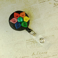 Load image into Gallery viewer, Rainbow ID Badge Clip