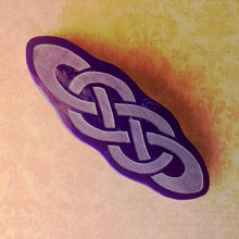 Load image into Gallery viewer, Cobalt Blue Celtic Knot Barrette