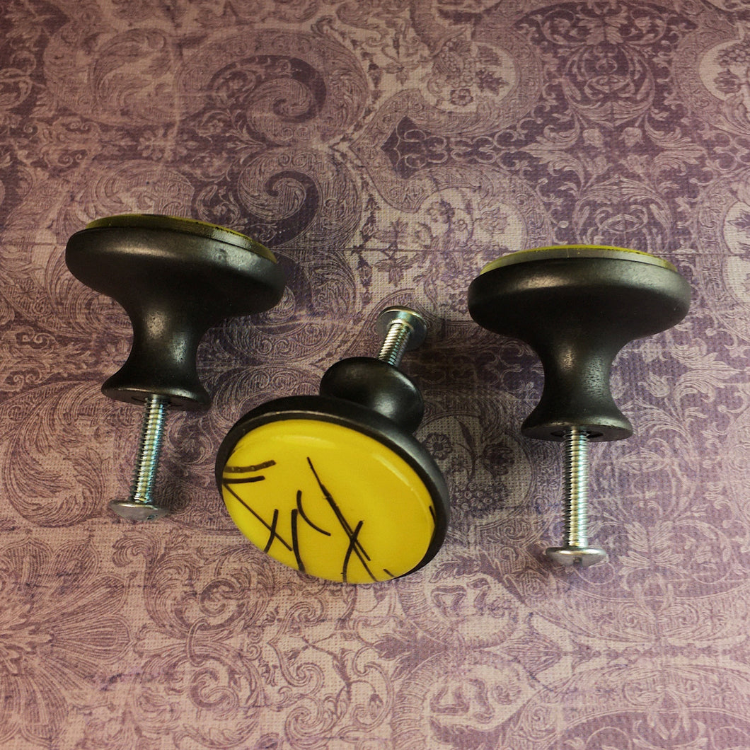 Black and Gold Drawer Knobs