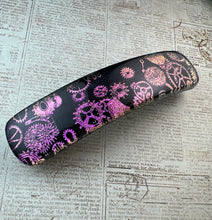 Load image into Gallery viewer, Hot Pink Steampunk Dichroic Barrette
