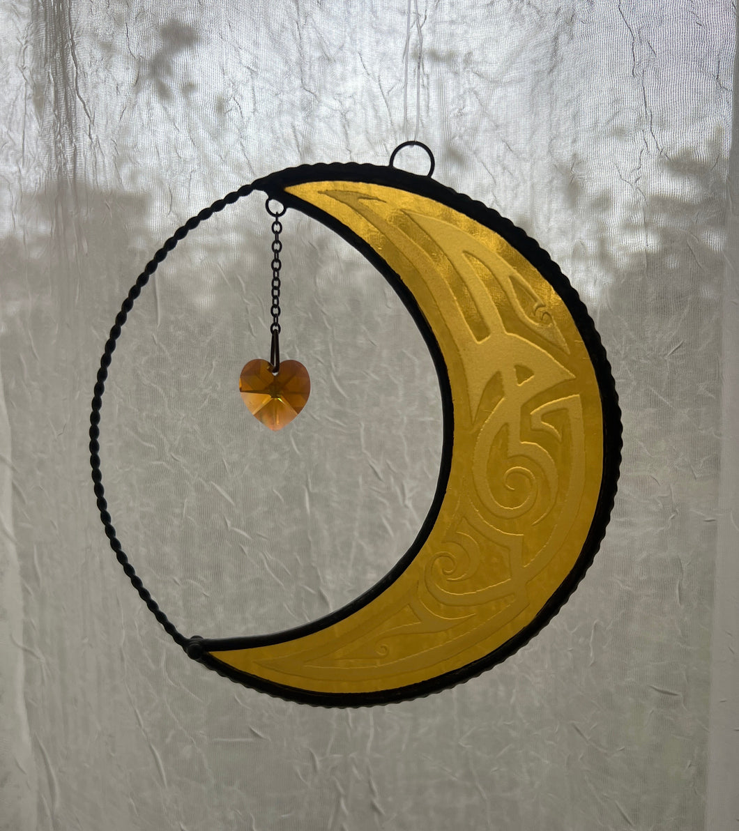 Amber Moon Suncatcher