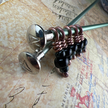 Load image into Gallery viewer, Onyx Sock Stitch Markers
