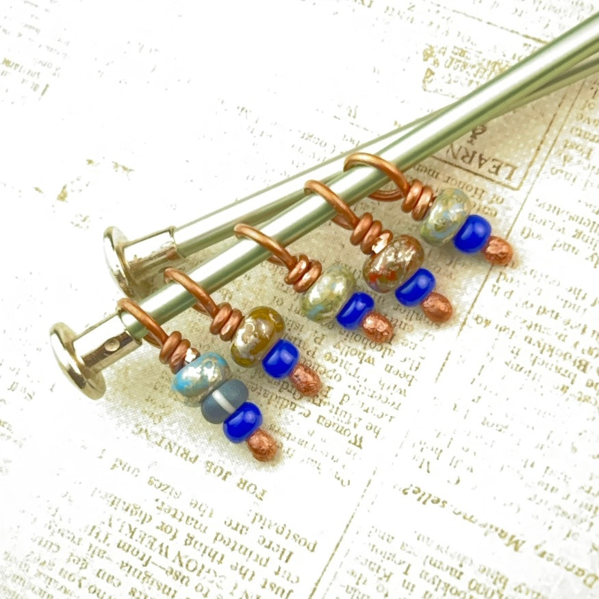 Earth Toned Stitch Markers