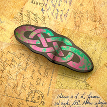 Load image into Gallery viewer, Rainbow Celtic Knot Hair Barrette
