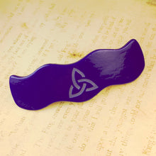Load image into Gallery viewer, Blue Triquetra Barrette
