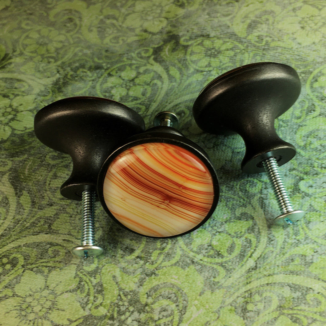 Striped Earth Drawer Knobs