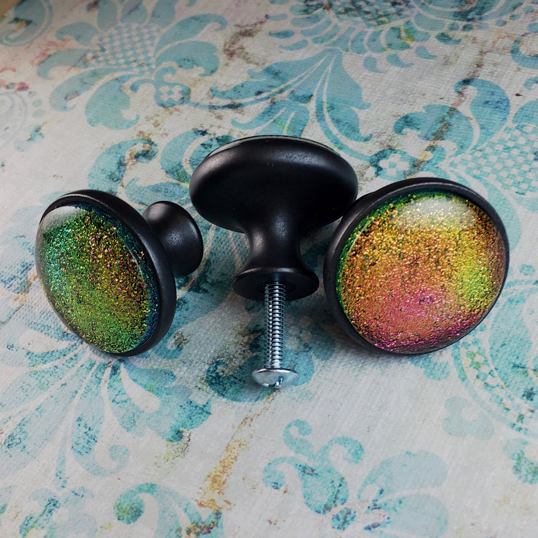 Fiesta Colored Dichroic Drawer Knobs